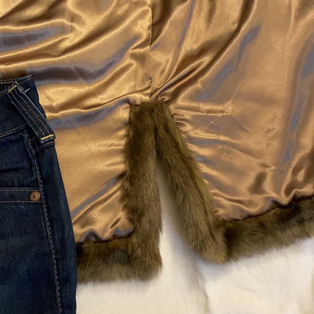 Worthington Brown Faux Fur Coat - Picture 10 of 10
